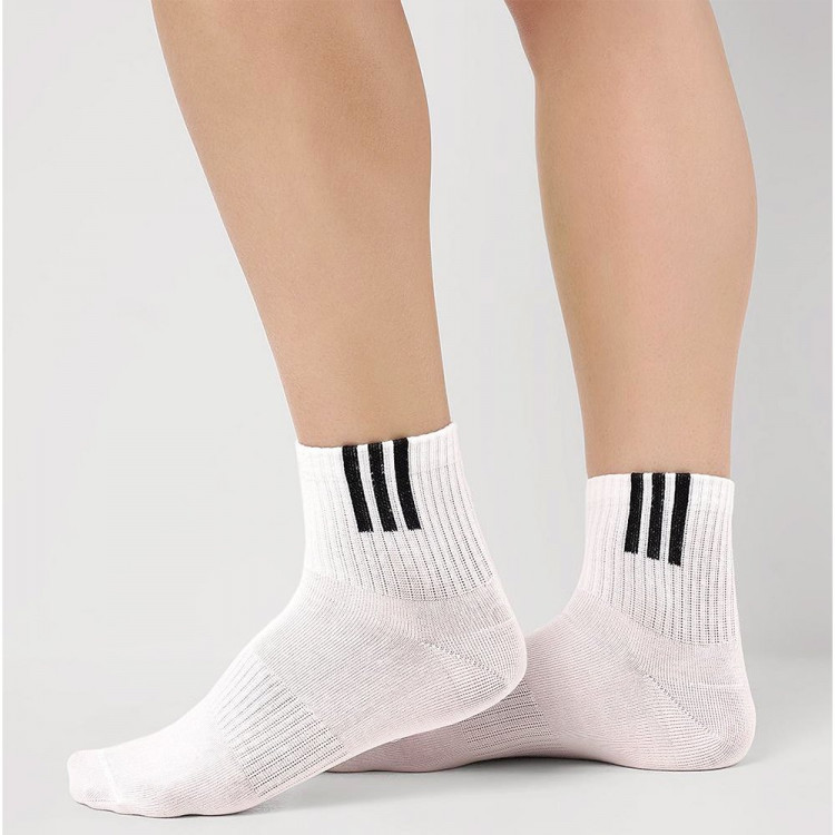 Носки детские укороченные для мальчика артикул С15801 80% хлопок, 18% полиамид, 2% эластан цвет белый (Clever)