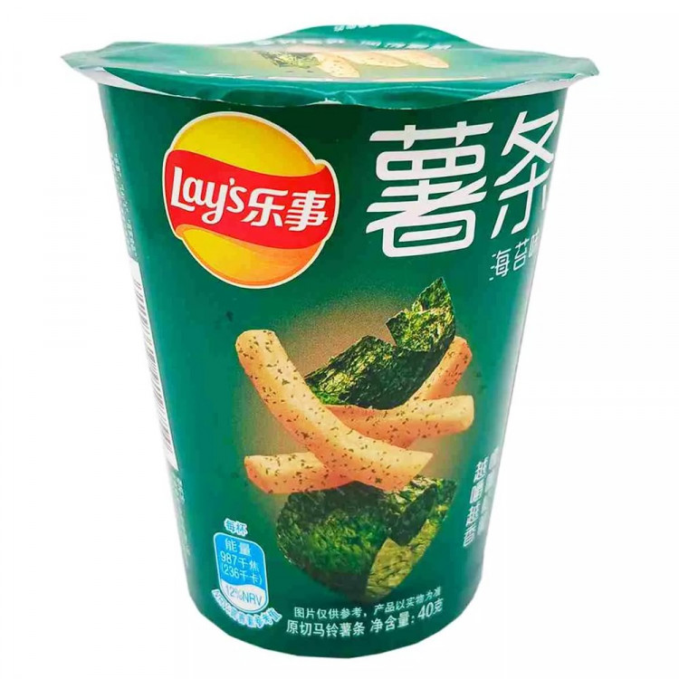 Чипсы Lays 40гр картошка фри Нори  (Ст.40)