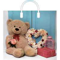 Пакет ПВД пластмассовые ручки 38*34+3 90мкм Претти