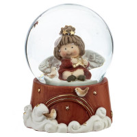 Статуэтка декоративная в стеклянном шаре "Ангел" 09см арт.812442