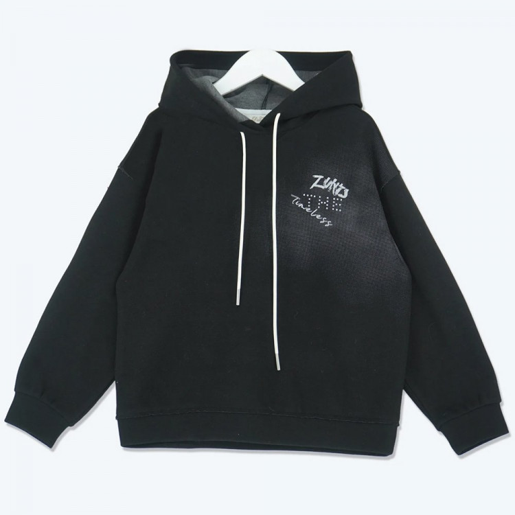 Толстовка для девочки артикул W22668 (DELORAS) размер цвет черный Толстовка для девочки артикул W22668 (DELORAS) размер цвет черный