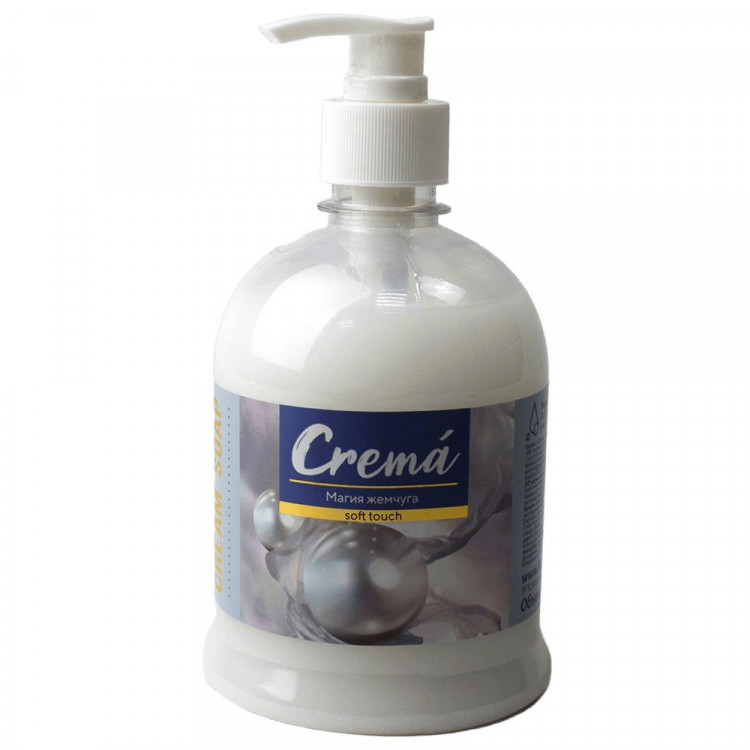 т/м жидкое 500мл дозатор Crerma soft touch жемчужное (крем) (Ст.12) т/м жидкое 500мл дозатор Crerma soft touch жемчужное (крем) (Ст.12)
