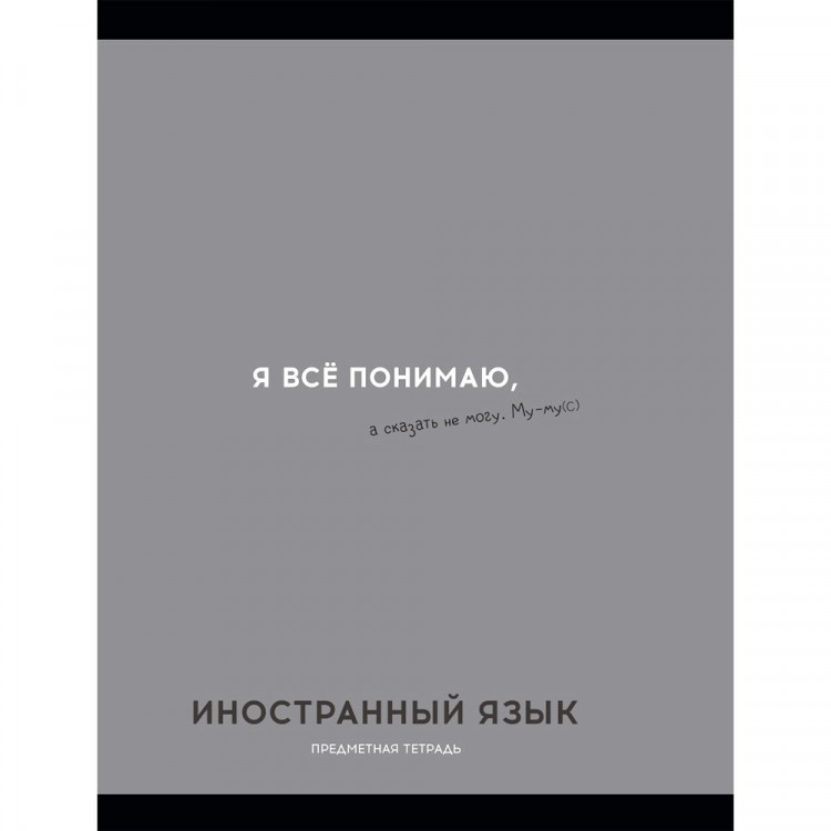 Тетрадь предметная 48 листов (Profit) Остроумие и отвага Иностранный язык  эконом-вариант арт.48-2403