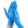Перчатки нитриловые голубые размер L 100 штук в упаковке
