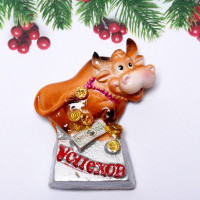 Магнит СГ "Бык удачи" 6,5*3,3см арт.541-356 Магнит СГ "Бык удачи" 6,5*3,3см арт.541-356