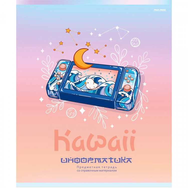 Тетрадь предметная 48 листов (Prof-Press) KAWAII Информатика арт.48-9443