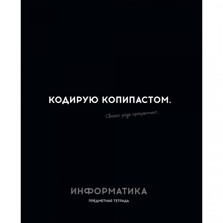 Тетрадь предметная 48 листов (Profit) Остроумие и отвага Информатика эконом-вариант арт.48-2404