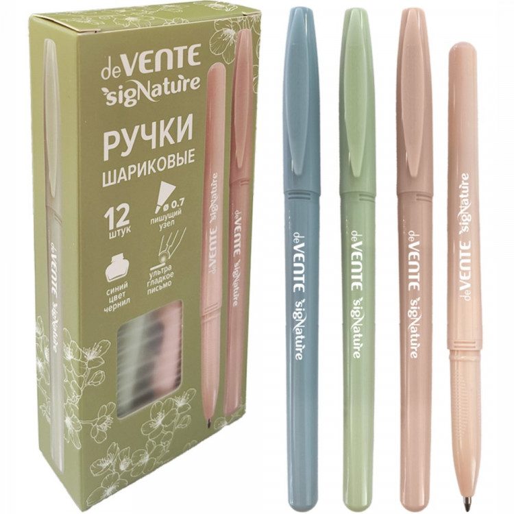 Ручка шариковая не прозрачный корпус (deVENTE) sigNATURE синий, 0,7мм, масло арт.5073545 (Ст.) Ручка шариковая не прозрачный корпус (deVENTE) sigNATURE синий, 0,7мм, масло арт.5073545 (Ст.)