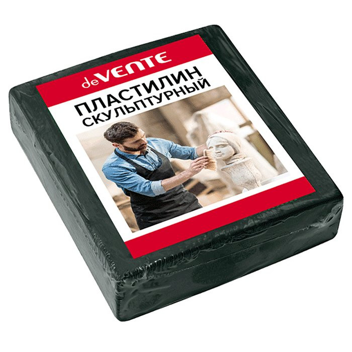 Пластилин скульптурный 500 грамм (deVENTE) оливковый мягкий арт 8042900