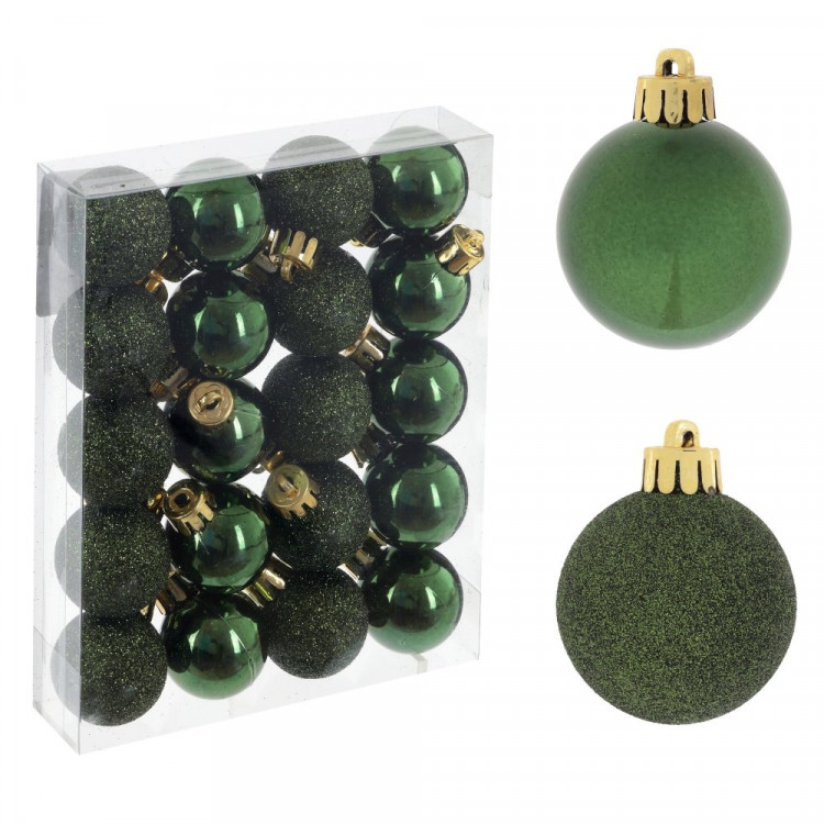 Набор шаров 03см 20шт/наб. "Рапсодия" цв.изумруд арт.764238