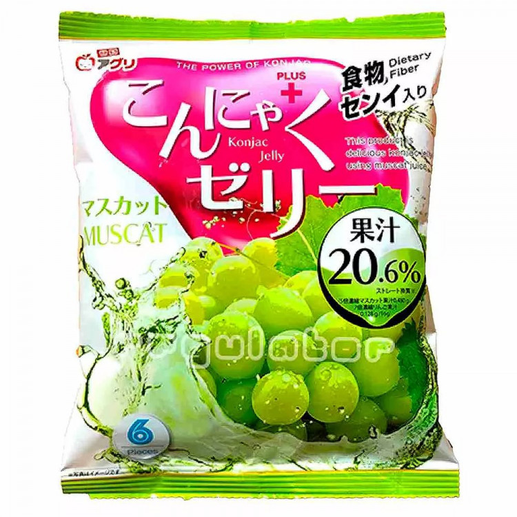 Желе Yukiguni Aguri Конняку 180гр Мускат порционное (Ст.12)