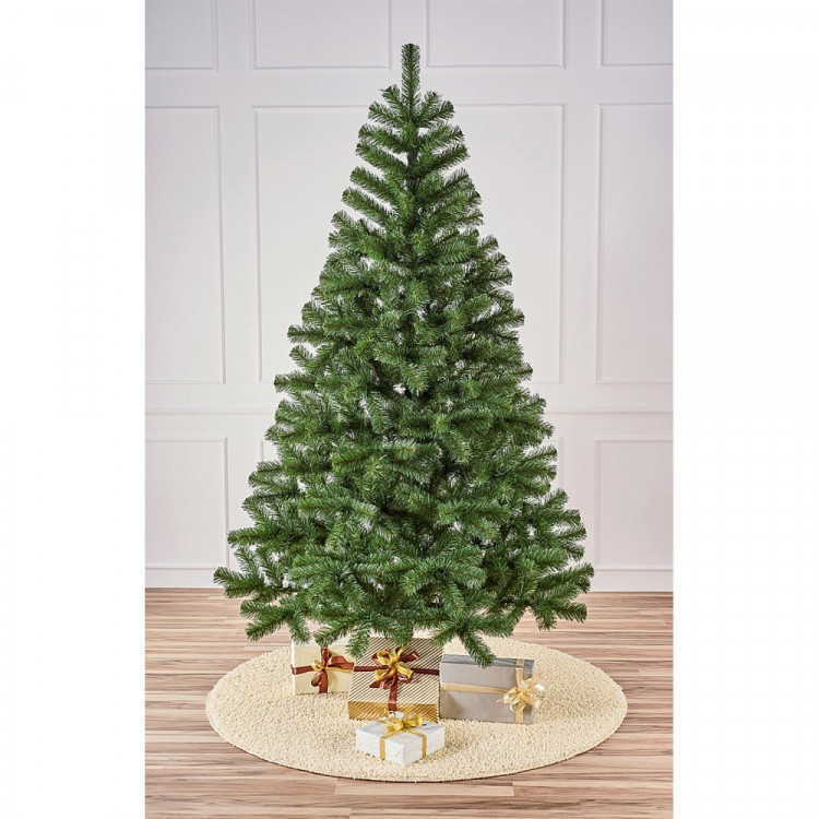 Елка 220см "Сибирь" (хвоя ПВХ, ветки отгибные, подставка металл.) арт.9ЕС 22