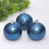 Набор шаров 07см 03шт/наб. "Мягкий блеск" цв.сапфир арт.652-301 Набор шаров 07см 03шт/наб. "Мягкий блеск" цв.сапфир арт.652-301