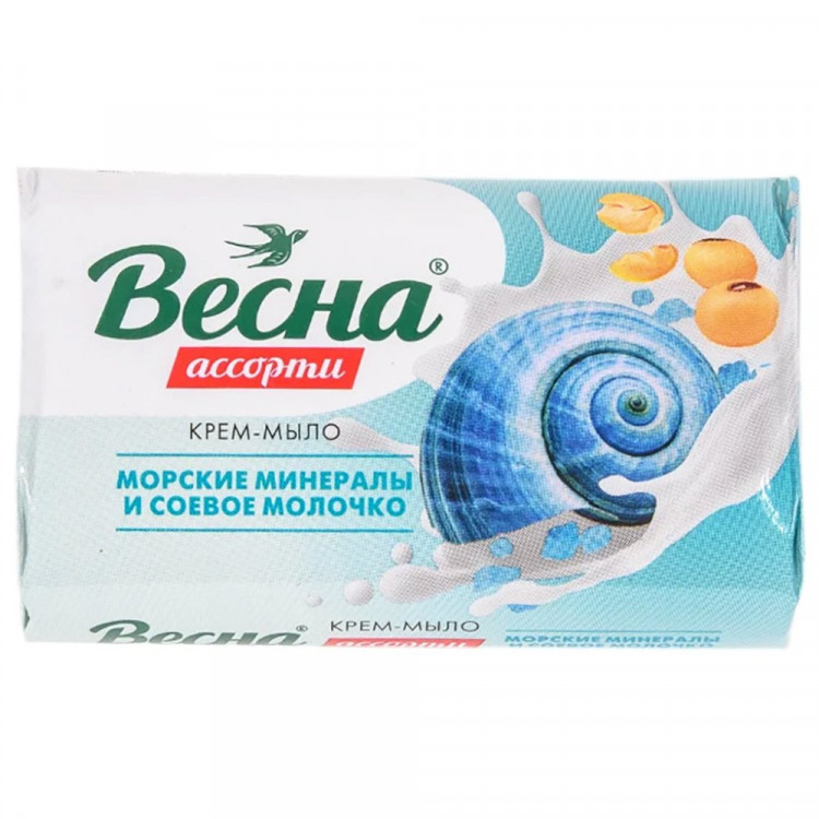 т/м  90г ВЕСНА Морские минералы и соевое молочко арт.6206 (Ст.6/72)