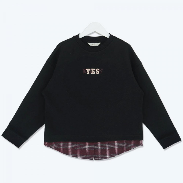 Толстовка для девочки артикул W22736 (DELORAS) размер цвет черный Толстовка для девочки артикул W22736 (DELORAS) размер цвет черный