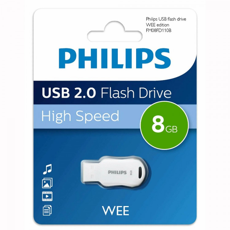 Флеш диск 8GB, USB 2.0 PHILIPS WEE