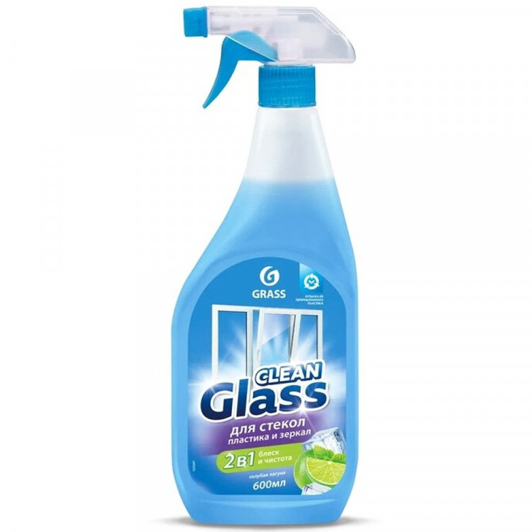 Чистящее средство для стекол 600мл Clean Glass Grass с курком Голубая лагуна арт.125247