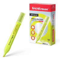 Маркер флуорисцентный ErichKrause Liquid Visioline V-14 Neon 0,6-4мм скош. желтый арт.56027 (Ст.10)