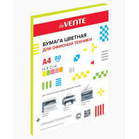 Бумага цветная А4 050л  неон желтый 75г/м2 (Ст.40)