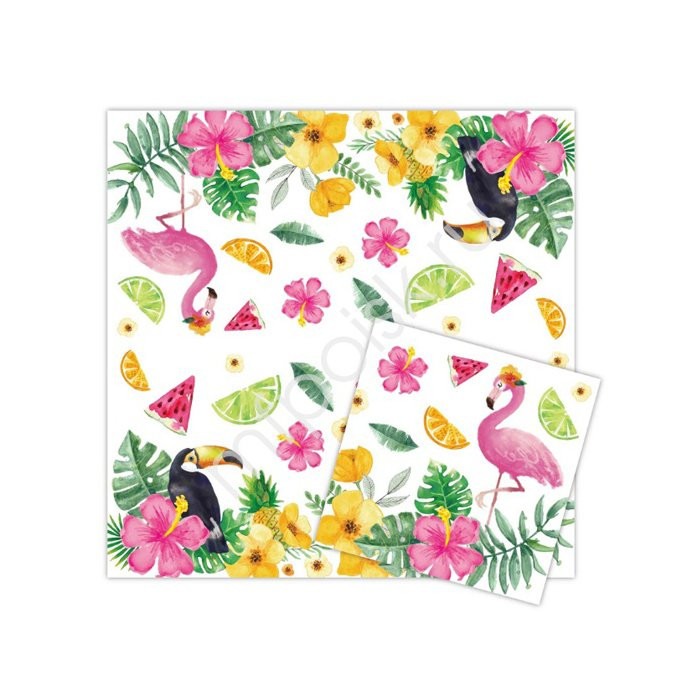 Салфетки "Summer Time" 20шт/наб. 33*33см арт.6059064