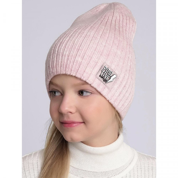 Шапка демисезонная для девочки (CLEVER) арт.44107ап размер 52-54 цвет светло-розовый
