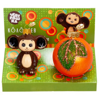 Набор шаров стекло 08см 02шт/наб. "Чебурашка 3" п/у арт.КУ-80-23405