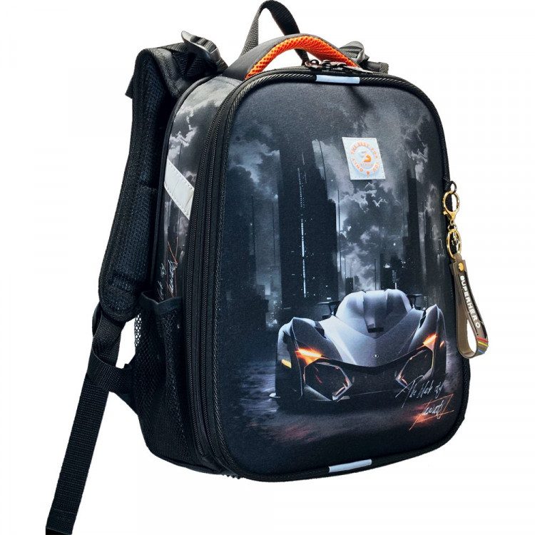 Ранец для мальчиков школьный (Stavia) Машина+ небоскребы мультиколор 30х38х16см арт.82267Б