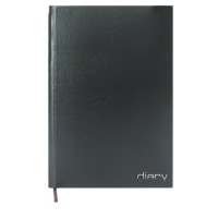 Ежедневник А5 недатированный бумвинил Attomex черный 136л арт. 2034891