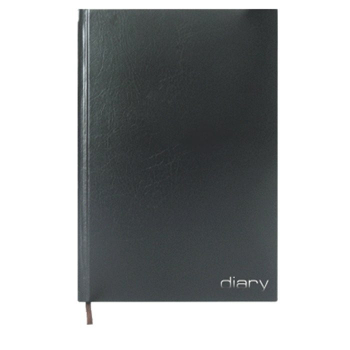 Ежедневник А5 недатированный бумвинил Attomex черный 136л арт. 2034891