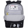 Рюкзак для девочек школьный (Grizzly) арт.RG-666-5/2 черный - белый 26х39х17 см Рюкзак для девочек школьный (Grizzly) арт.RG-666-5/2 черный - белый 26х39х17 см
