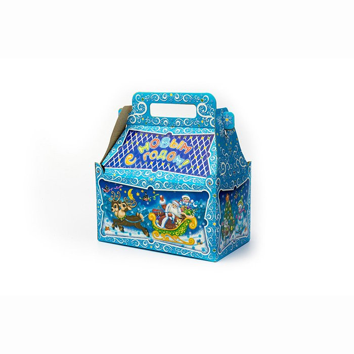 Коробка складная Шкатулка голубая 12*20см 1-1.5кг