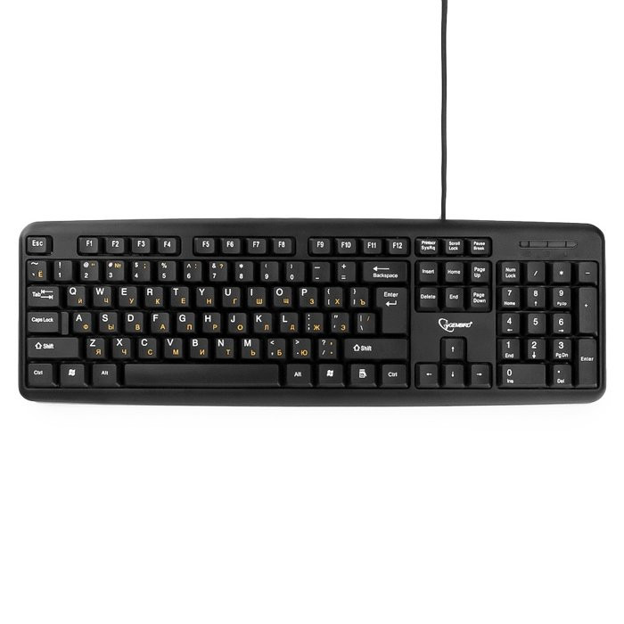 Клавиатура провод. Gembird KB-8320U-BL, черный