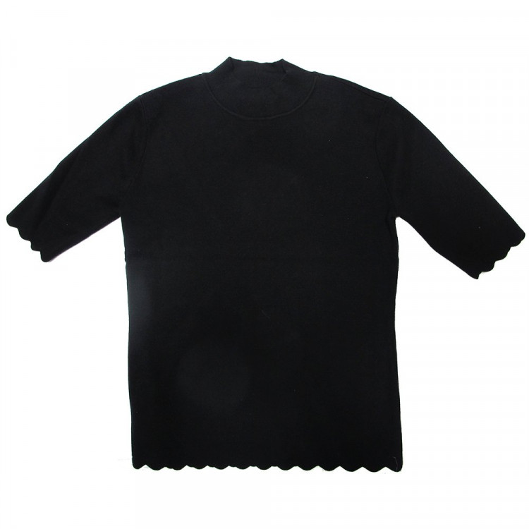 Водолазка (Делорас) 3/4 рукав цвет черный арт.M63711 размерный ряд 34/134-46/170