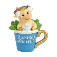 Статуэтка СГ "Бычок в бокале" 8,5см арт.81599