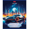 Тетрадь 18 листов клетка (Hatber) Futuristic cars ассорти арт 18Т5В1