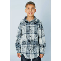 Рубашка для мальчика артикул 30073J (DELORAS) размер цвет серый