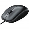 Мышь проводная Logitech B100 черная USB