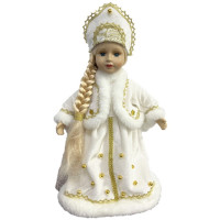 Игрушка декор. "Снегурочка" 32см в белой шубке арт.95183