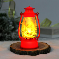 Сувенир с подсветкой LED "Фонарь Сказочная история" 13см цв.красный арт.700-0632