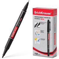 Маркер перманент ErichKrause P-80 круглый 0,45-1,65мм двусторонний черный арт.48183 (Ст.12) Маркер перманент ErichKrause P-80 круглый 0,45-1,65мм двусторонний черный арт.48183 (Ст.12)