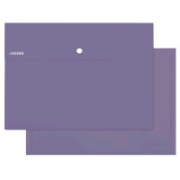 Папка-конверт на кнопке А4(230*320) 350мкм deVENTE Marandi лавандовый, внеш. карман  арт.3071214