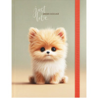 Дневник школьный твердая обложка (Prof-Press) Милый песик-1 софт-тач с цветной резинкой арт.Д40-9450