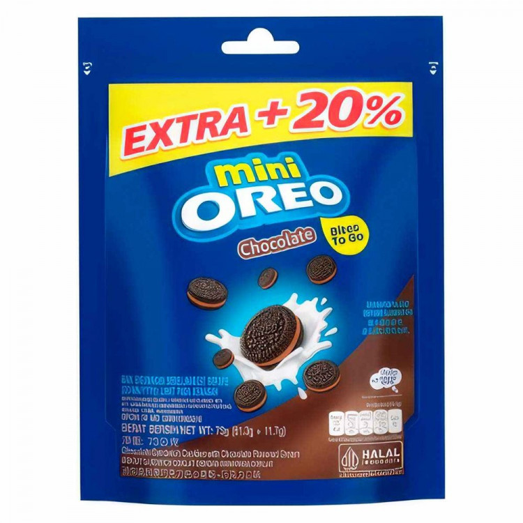 Печенье Oreo мини 61.3гр, шоколадный крем (Ст.24)