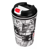 Термостакан 350мл "Смешарики" с клапаном, белый арт.431335616