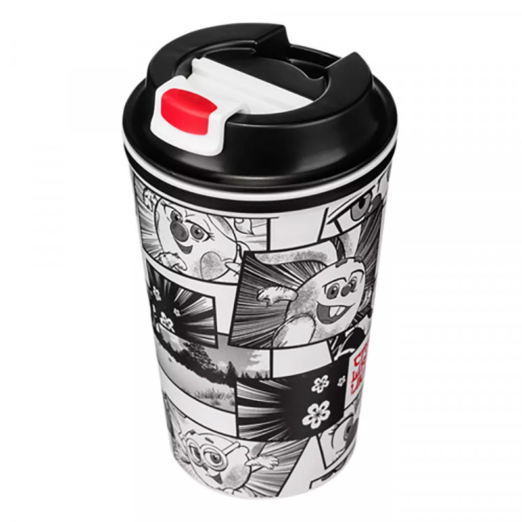 Термостакан 350мл "Смешарики" с клапаном, белый арт.431335616