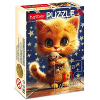 Пазл 24 элемента Мягкие и пушистые (Hatber) арт.24ПЗ5
