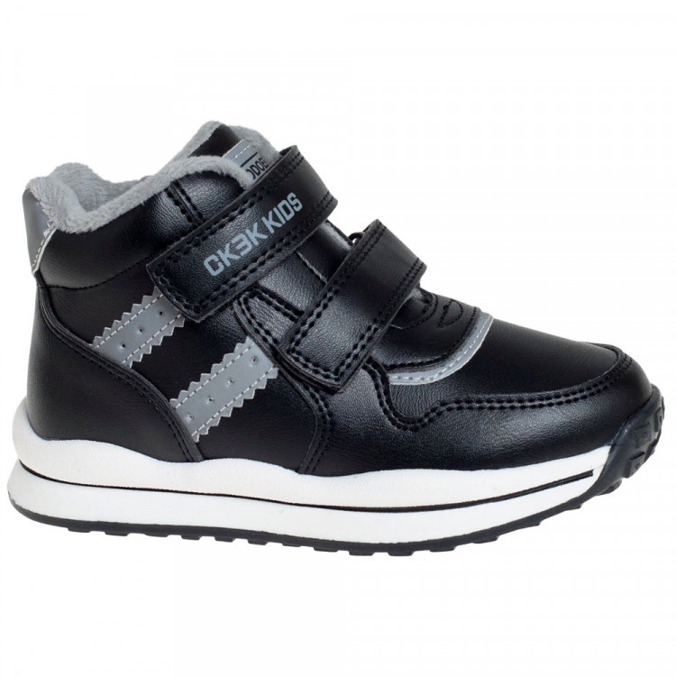 Ботинки для мальчика (Сказка) черный верх-искусственная кожа подкладка - байка артикул R956565567BK Ботинки для мальчика (Сказка) черный верх-искусственная кожа подкладка - байка артикул R956565567BK