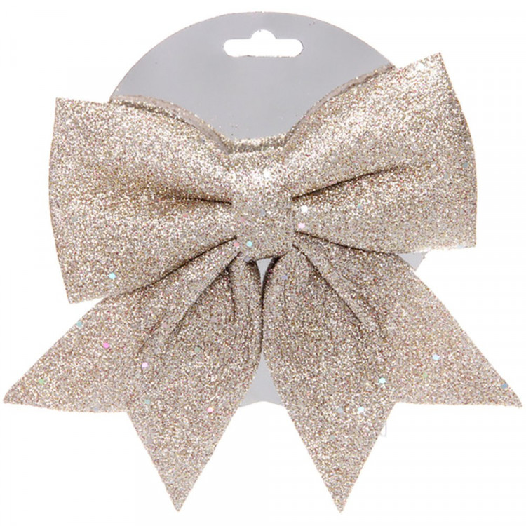 Украшение декоративное "Бант" 15*20см "Шик" цв.шампань арт.185-0843