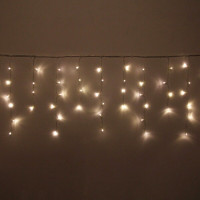 Гирлянда эл.д/улицы занавес Бахрома 5*0,4/0,6м 180LED "Мерцание" цв.т.белый (св.провод) арт.183-221