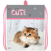 Сумка для сменной обуви 1 отделение с карманом и сеточкой (Оникс) МО-27-4р Cute kitty 410х490мм Сумка для сменной обуви 1 отделение с карманом и сеточкой (Оникс) МО-27-4р Cute kitty 410х490мм